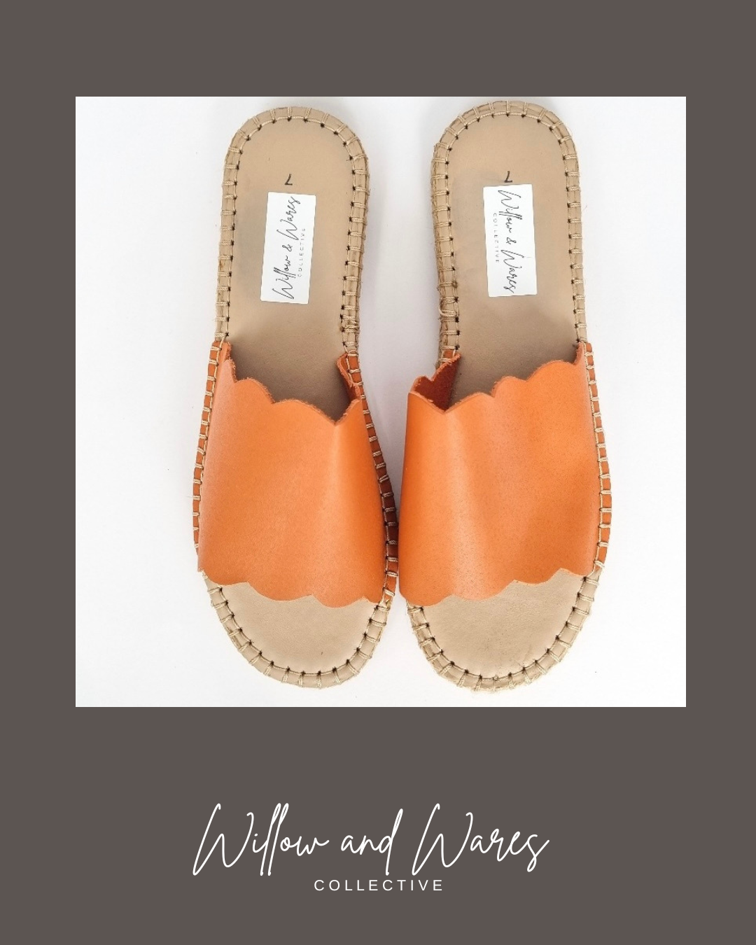 Petal Sandal in Orange