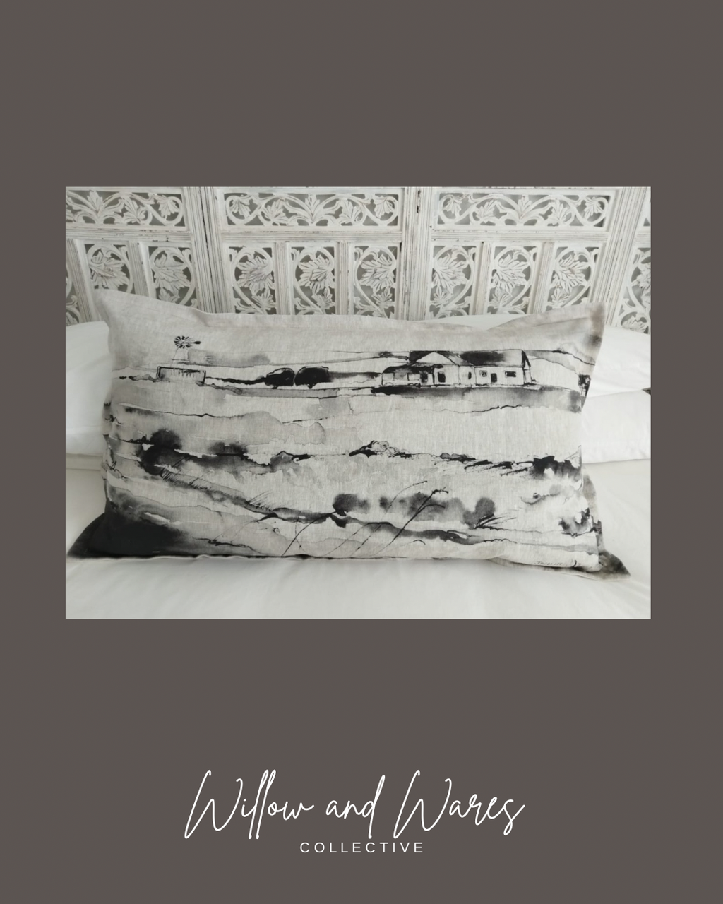 Long Linen Cusions by Jacolize Art