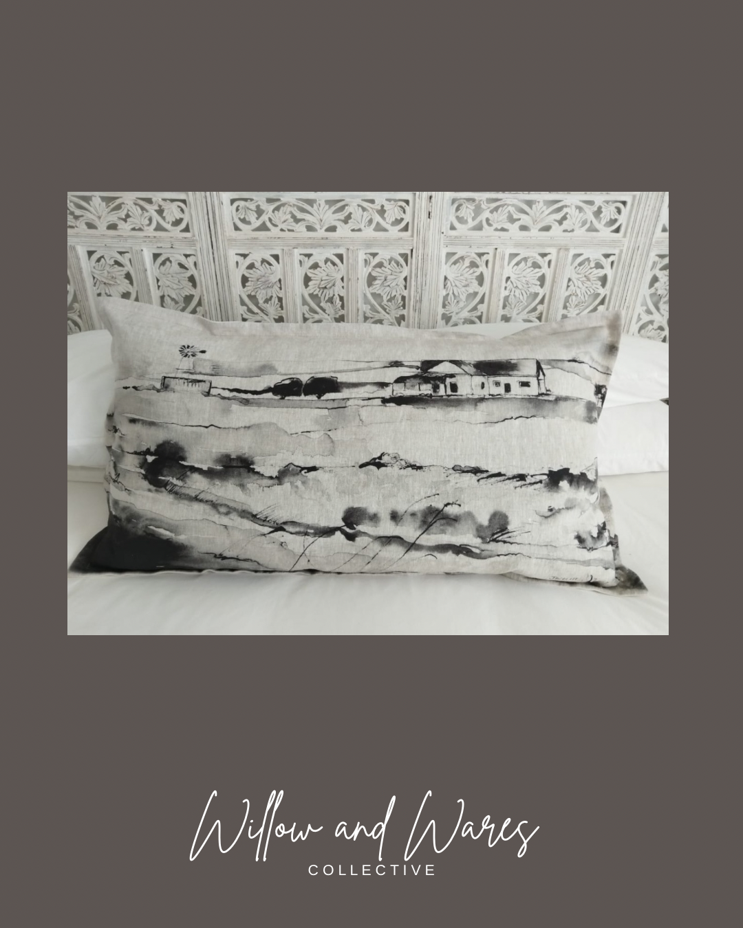 Long Linen Cusions by Jacolize Art