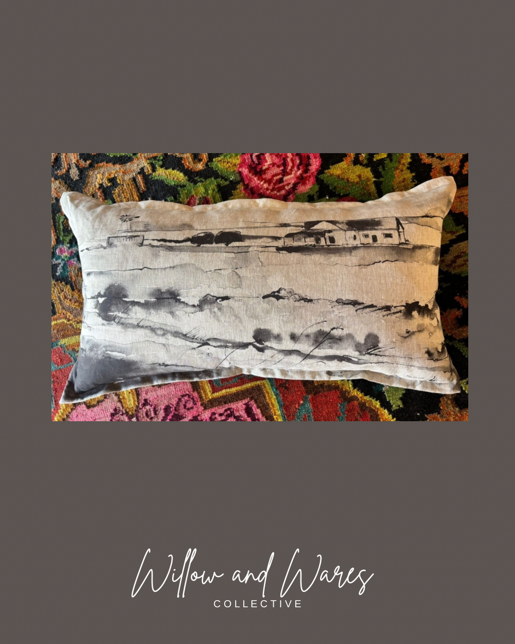 Long Linen Cusions by Jacolize Art